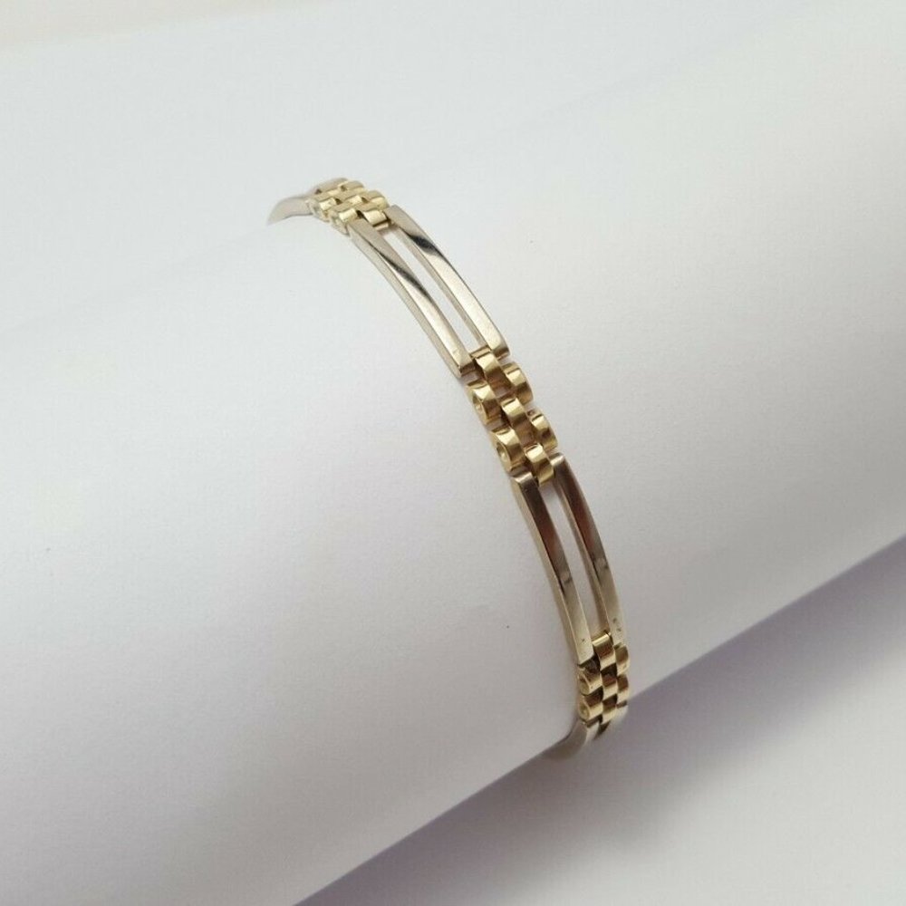 Unique 14k Two Tone Multi Tone Solid Yellow Gold … - image 2